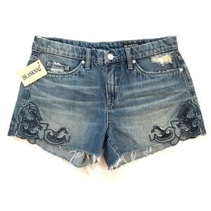 BLANKNYC Hiker shorts women’s embroidered denim shorts